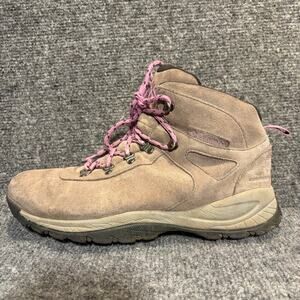 Columbia Newton Ridge Plus Waterproof Hiking Boots Women Size 9.5 Suede Ankle